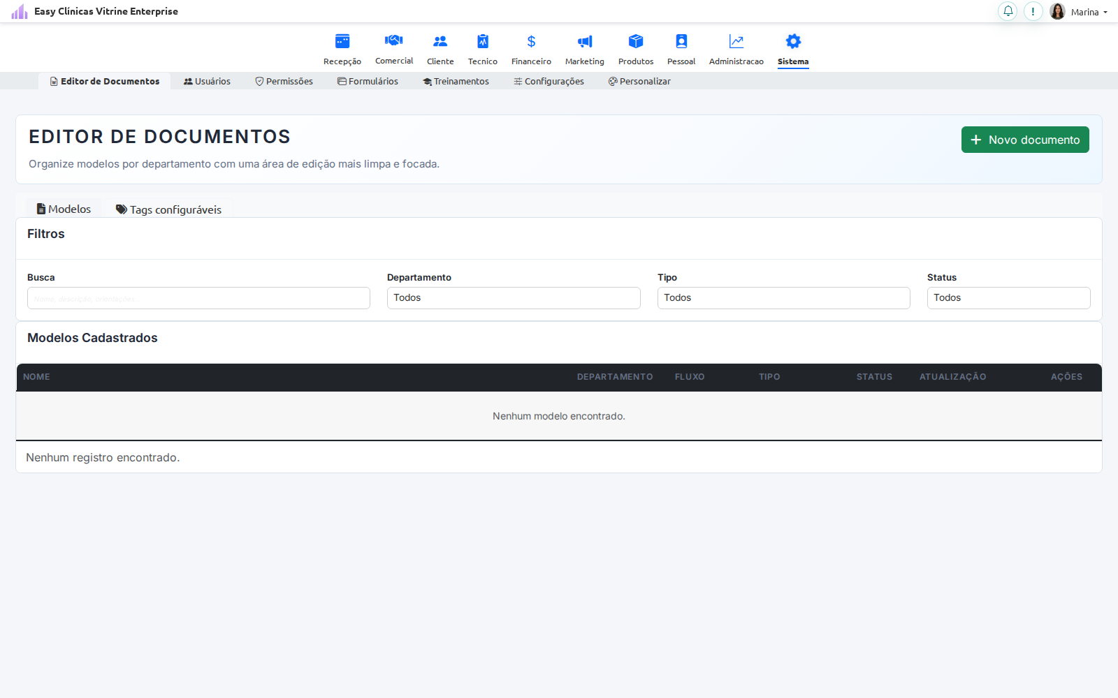 Documentos e contratos
